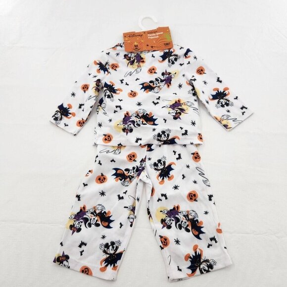Disney Minnie & Mickey Halloween Two Pieces Pajamas Set Size 18MO - Picture 3 of 4